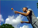 John Racket-Throw: Tennis can & ball tricks (video, 3′34″)